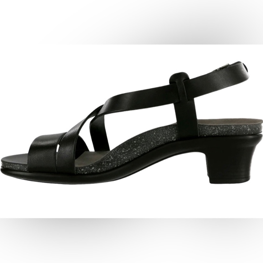 SAS Nouveau Black Leather Open Toe Casual Slingback Sandal-Women’s Sz 10.5M-NWOB - Picture 5 of 16